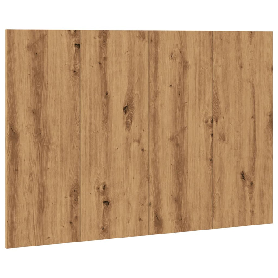 Hoofdeinde 120x1,5x80 cm bewerkt hout artisanaal eikenkleur