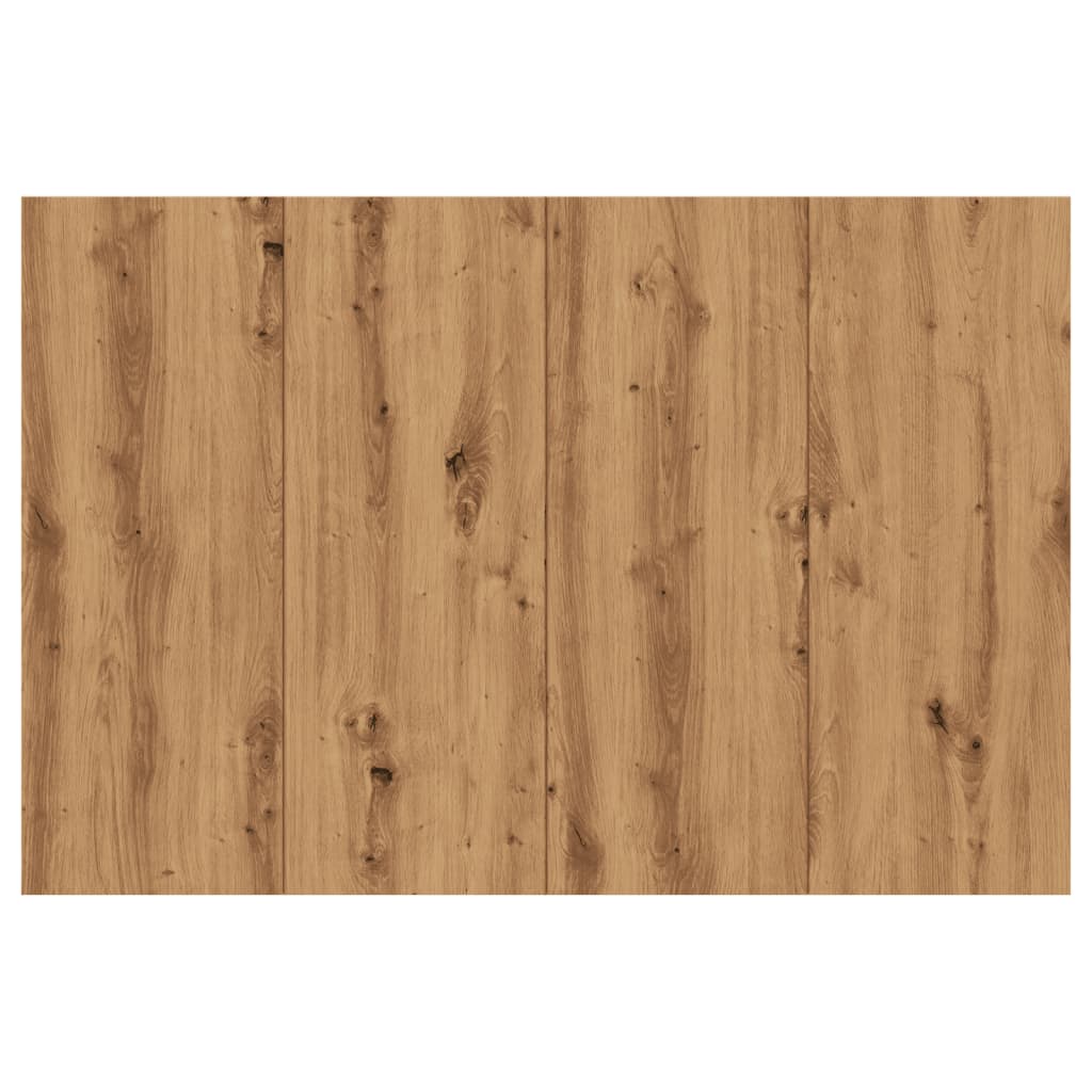 Hoofdeinde 120x1,5x80 cm bewerkt hout artisanaal eikenkleur