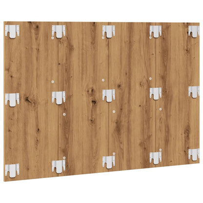 Hoofdeinde 120x1,5x80 cm bewerkt hout artisanaal eikenkleur