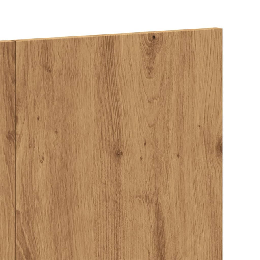 Hoofdeinde 120x1,5x80 cm bewerkt hout artisanaal eikenkleur