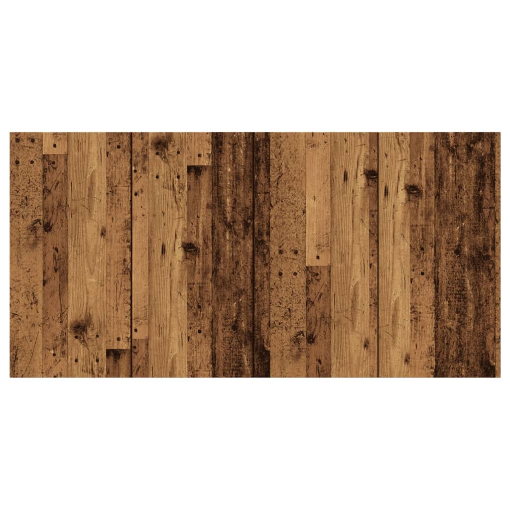 Hoofdeinde 160x1,5x80 cm bewerkt hout oud houtkleurig