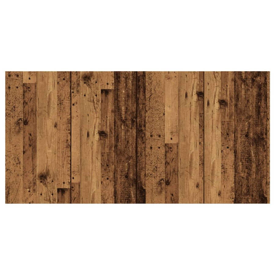 Hoofdeinde 160x1,5x80 cm bewerkt hout oud houtkleurig