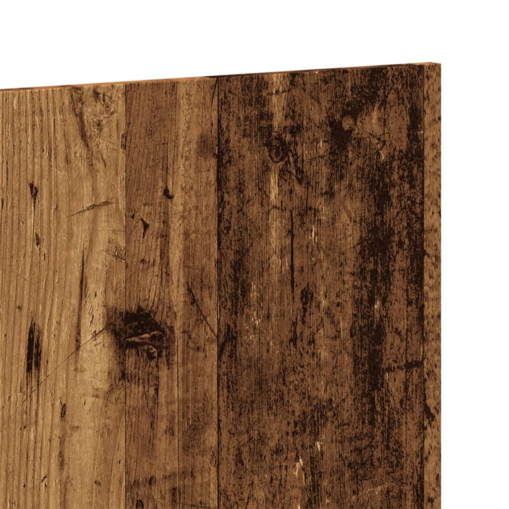 Hoofdeinde 160x1,5x80 cm bewerkt hout oud houtkleurig