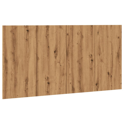 Hoofdeinde 160x1,5x80 cm bewerkt hout artisanaal eikenkleur