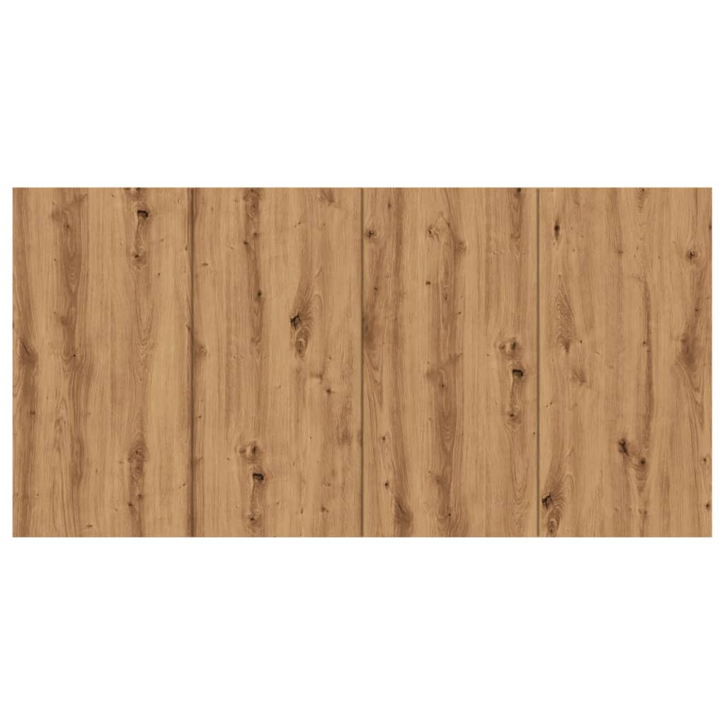 Hoofdeinde 160x1,5x80 cm bewerkt hout artisanaal eikenkleur
