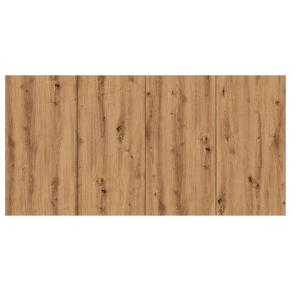 Hoofdeinde 160x1,5x80 cm bewerkt hout artisanaal eikenkleur