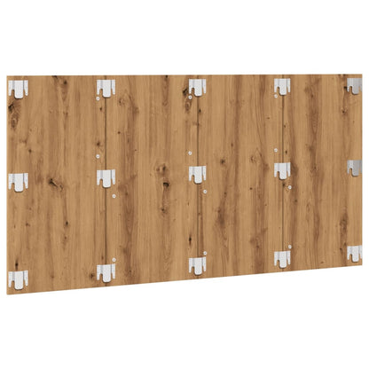 Hoofdeinde 160x1,5x80 cm bewerkt hout artisanaal eikenkleur