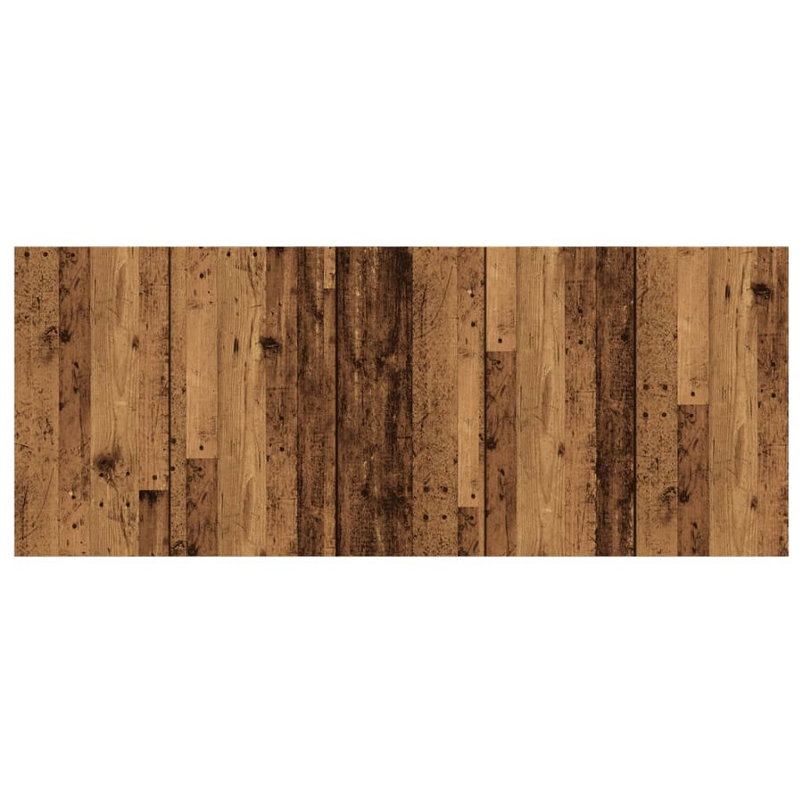 Hoofdeinde 200x1,5x80 cm bewerkt hout oud houtkleurig