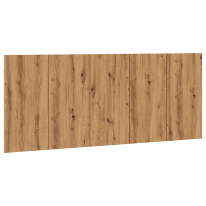 Hoofdeinde 200x1,5x80 cm bewerkt hout artisanaal eikenkleur