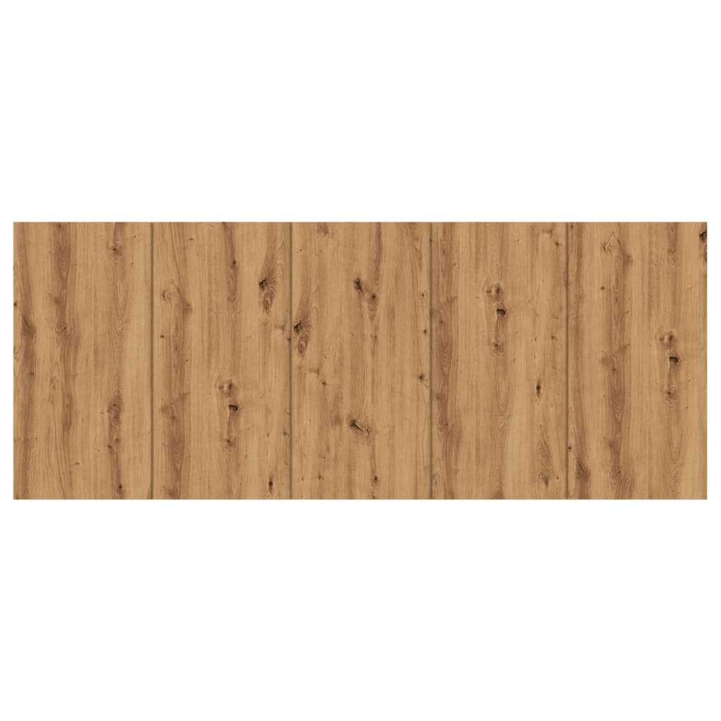 Hoofdeinde 200x1,5x80 cm bewerkt hout artisanaal eikenkleur