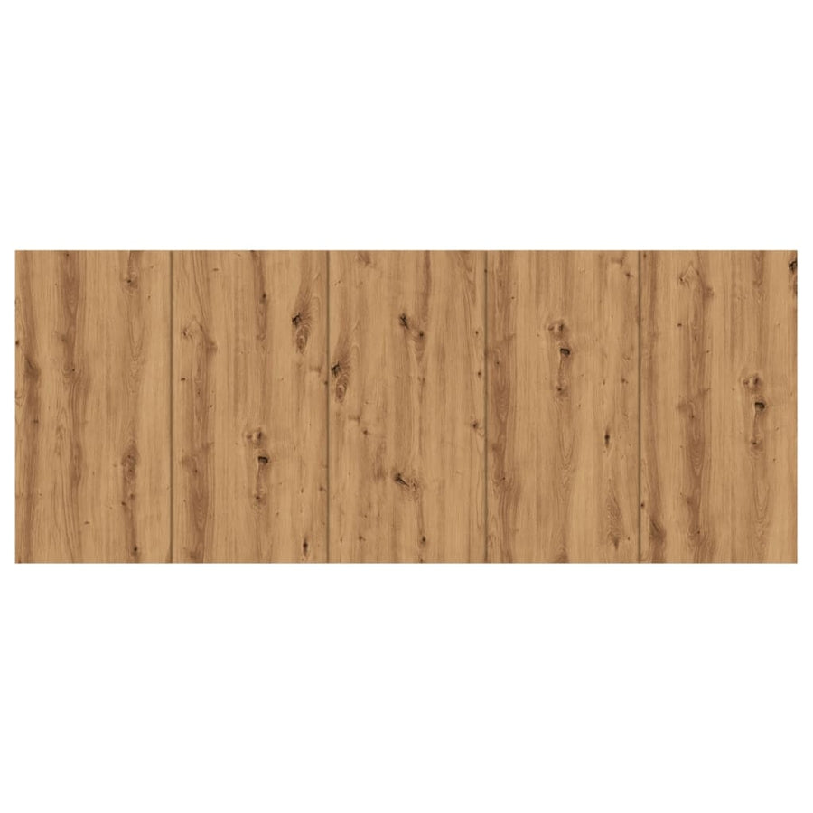 Hoofdeinde 200x1,5x80 cm bewerkt hout artisanaal eikenkleur