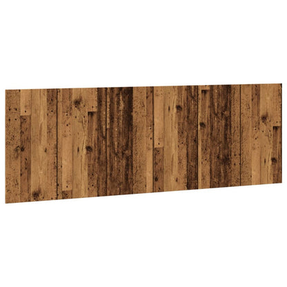 Hoofdbord wandmodel 240x1,5x80 cm bewerkt hout oud houtkleurig