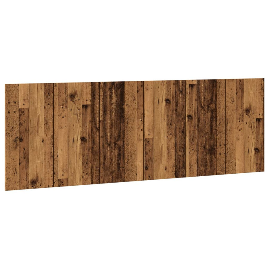 Hoofdbord wandmodel 240x1,5x80 cm bewerkt hout oud houtkleurig
