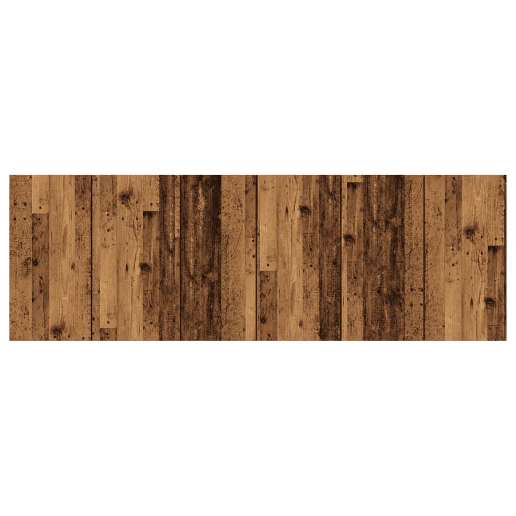 Hoofdbord wandmodel 240x1,5x80 cm bewerkt hout oud houtkleurig