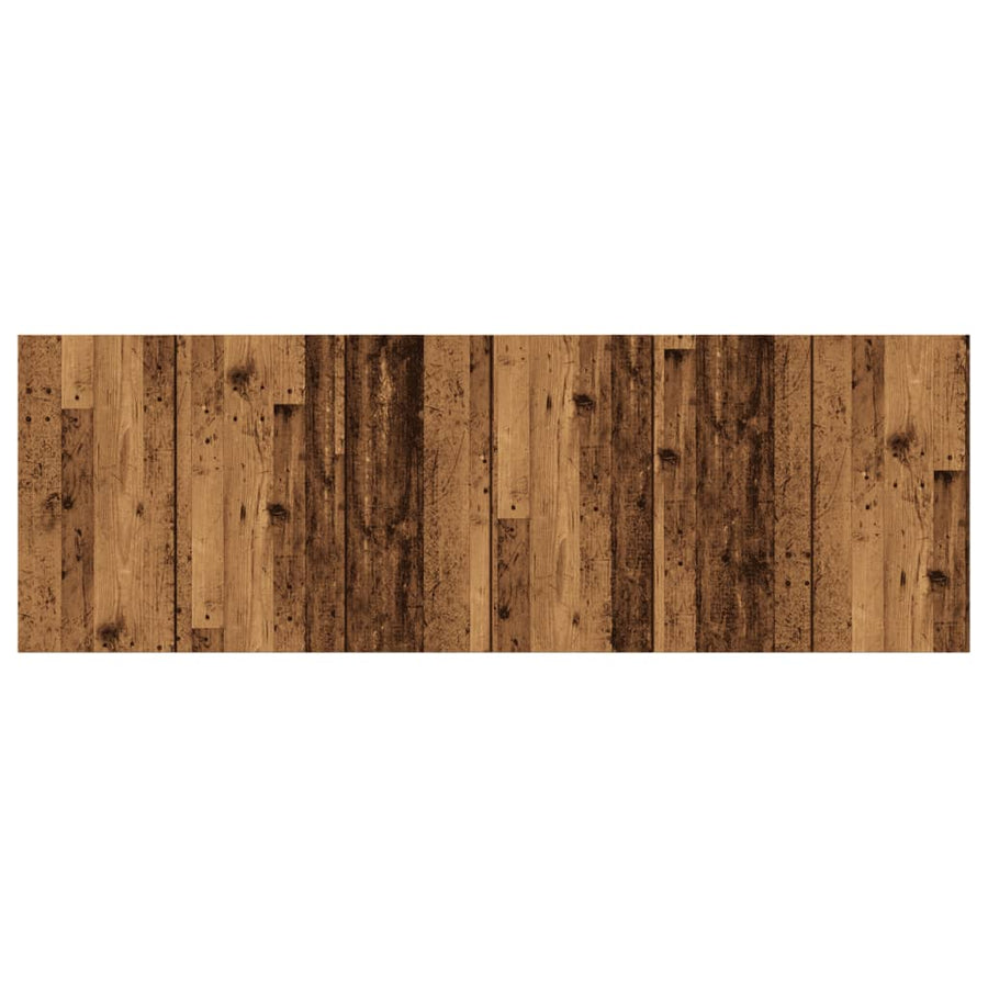 Hoofdbord wandmodel 240x1,5x80 cm bewerkt hout oud houtkleurig
