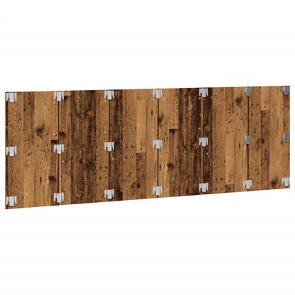 Hoofdbord wandmodel 240x1,5x80 cm bewerkt hout oud houtkleurig