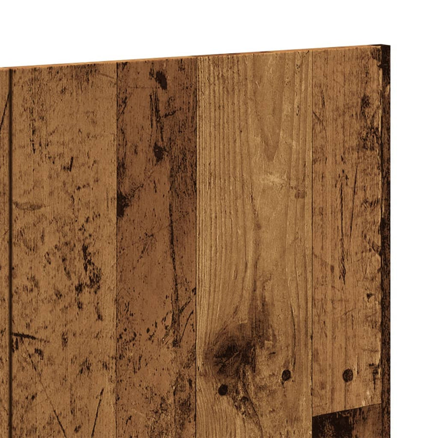 Hoofdbord wandmodel 240x1,5x80 cm bewerkt hout oud houtkleurig