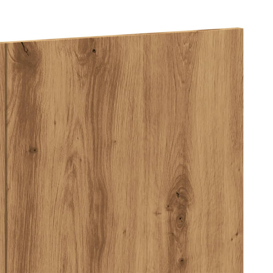 Hoofdbord wandmodel 240x1,5x80 cm bewerkt hout artisanaal eiken