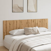 Headboard wall model 240x1.5x80 cm treated wood artisanal oak