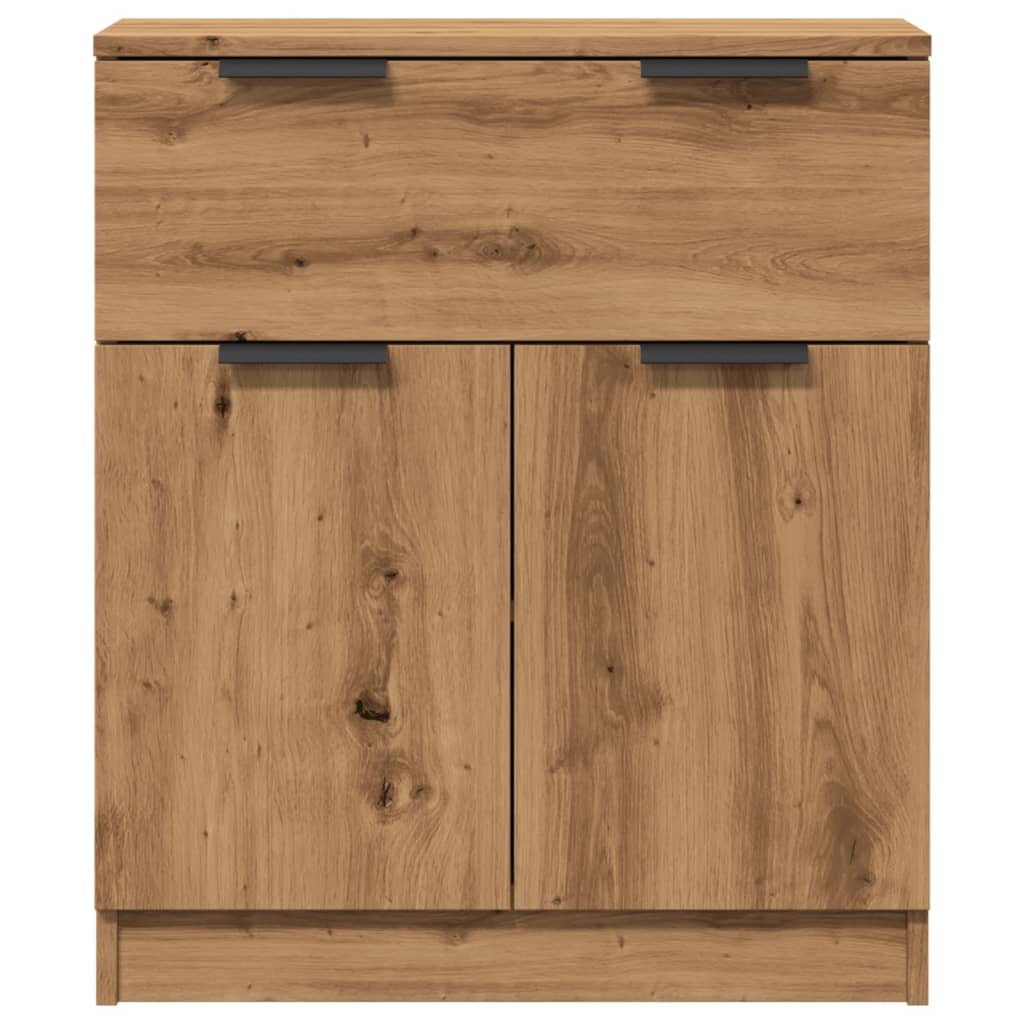 Dressoir 60x30x70 cm bewerkt hout artisan eikenkleurig