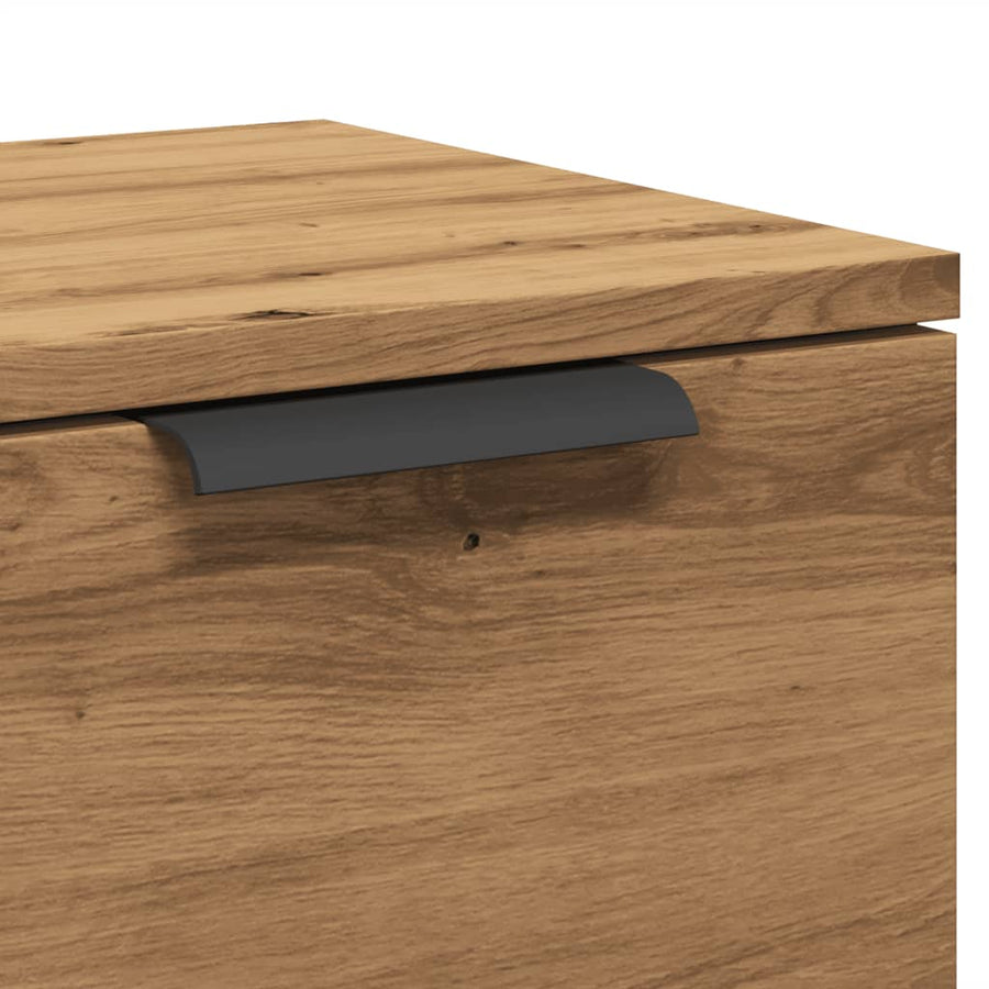 Dressoir 60x30x70 cm bewerkt hout artisan eikenkleurig
