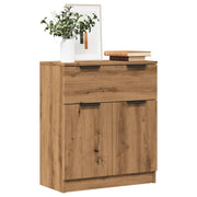 Dressoir 60x30x70 cm bewerkt hout eikenkleurig