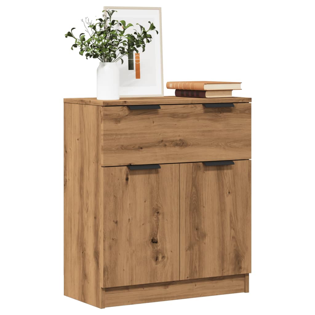 Dressoir 60x30x70 cm bewerkt hout artisan eikenkleurig