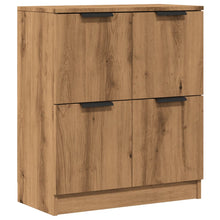 Dressoir 60x30x70 cm bewerkt hout artisan eikenkleurig