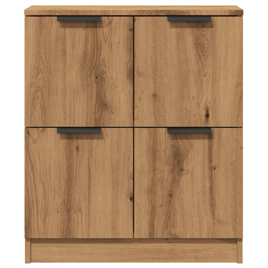Dressoir 60x30x70 cm bewerkt hout artisan eikenkleurig
