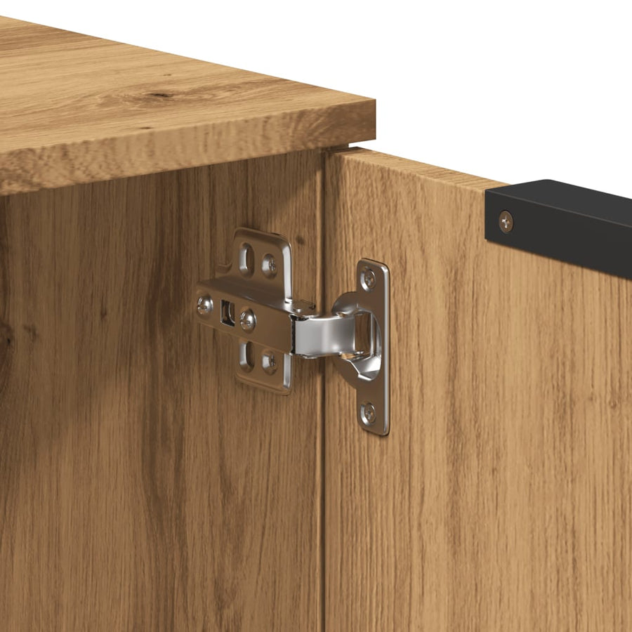 Dressoir 60x30x70 cm bewerkt hout artisan eikenkleurig