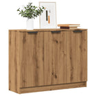 Dressoir 90,5x30x70 cm bewerkt hout eikenkleur