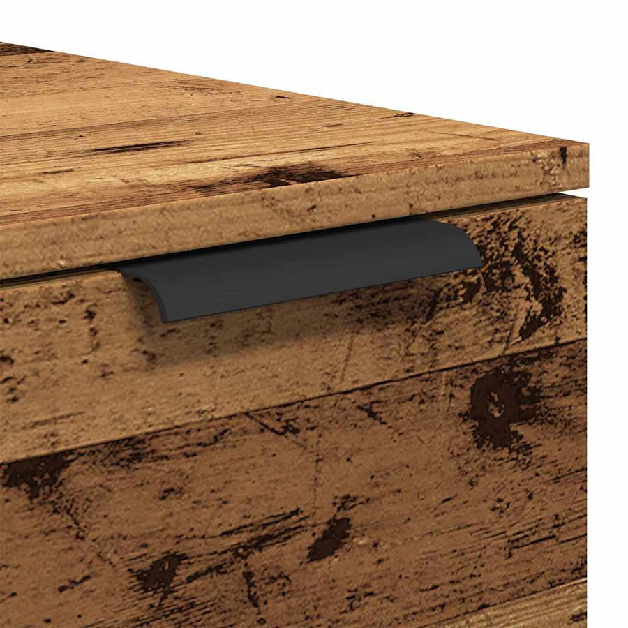 Salontafel 50x50x36 cm bewerkt hout oud houtkleurig