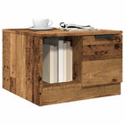 Coffee table 50x50x36 cm engineered wood old wood-colored