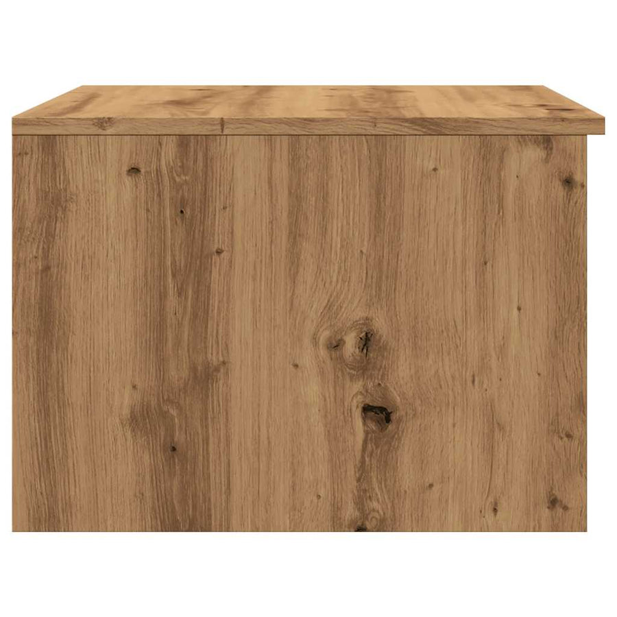 Salontafel 50x50x36 cm bewerkt hout artisanaal eikenkleur