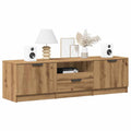 Tv-meubel Artisan Eiken 140x35x40 cm Bewerkt Hout