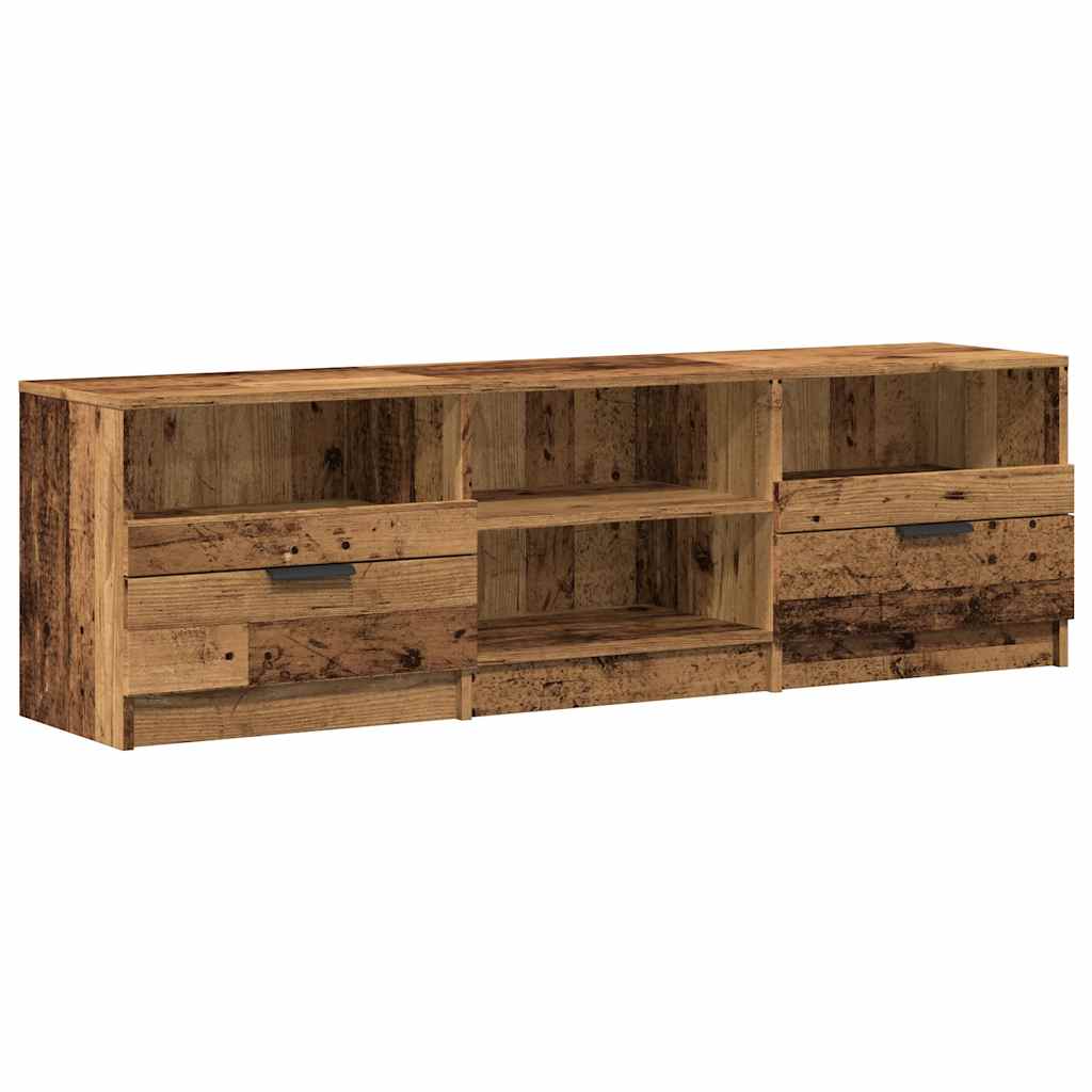 Tv-meubel 150x33,5x45 cm bewerkt hout oud houtkleurig