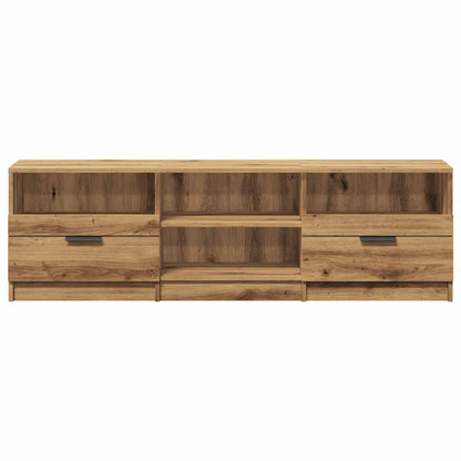 Tv-meubel 150x33,5x45 cm bewerkt hout artisanaal eikenkleur