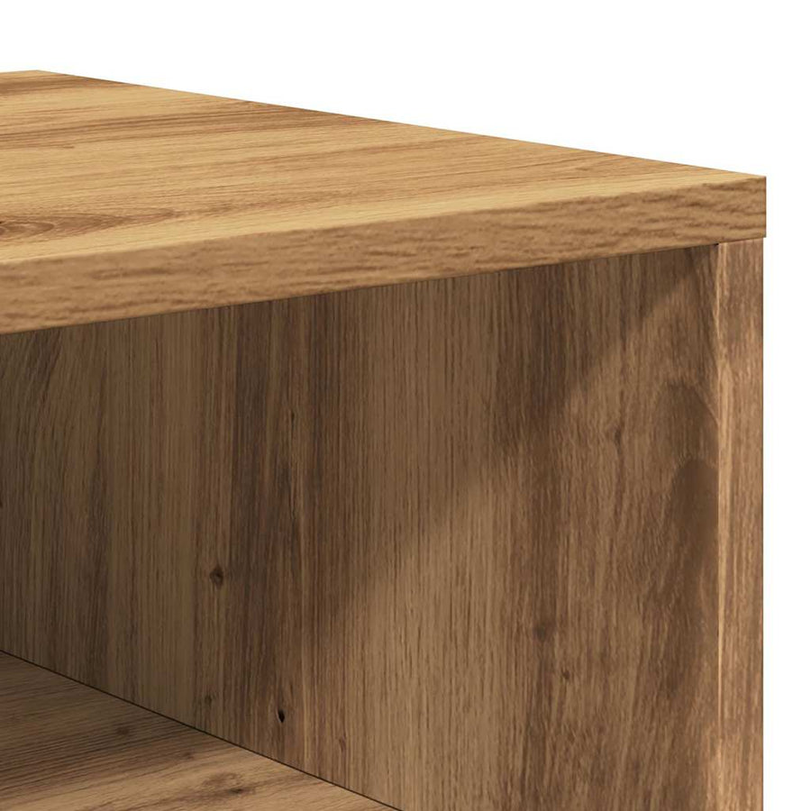 Tv-meubel 150x33,5x45 cm bewerkt hout artisanaal eikenkleur