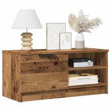 Tv-meubel 80x35x36,5 cm bewerkt hout oud houtkleurig