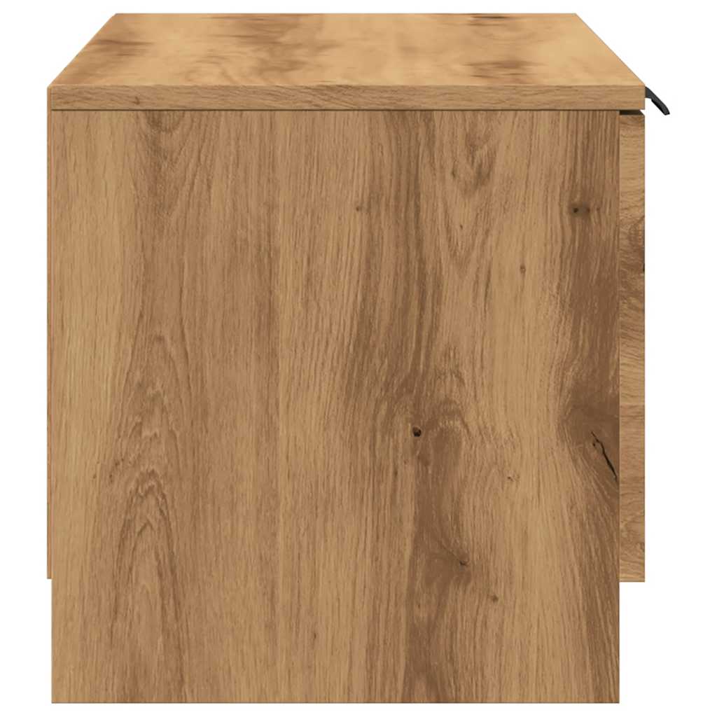Tv-meubelen 2 st 80x35x36,5 cm bewerkt hout artisanaal eiken