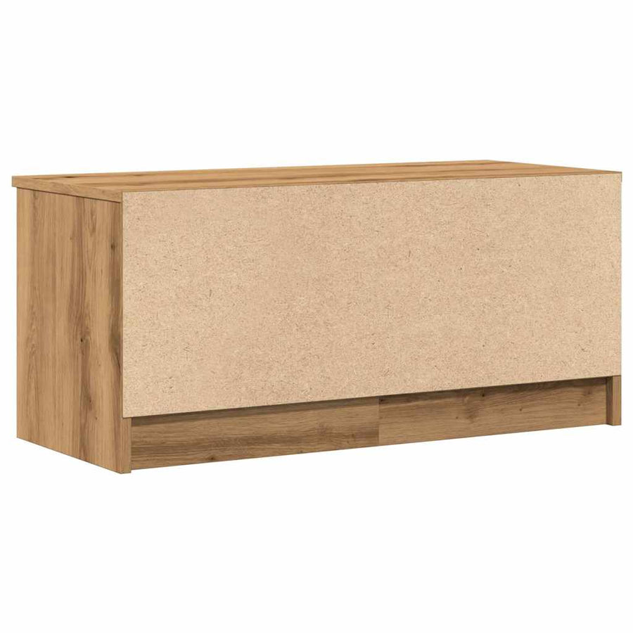 Tv-meubelen 2 st 80x35x36,5 cm bewerkt hout artisanaal eiken