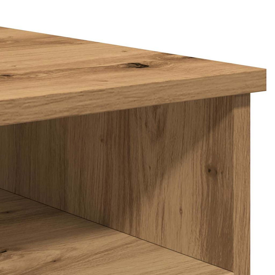 Tv-meubelen 2 st 80x35x36,5 cm bewerkt hout artisanaal eiken