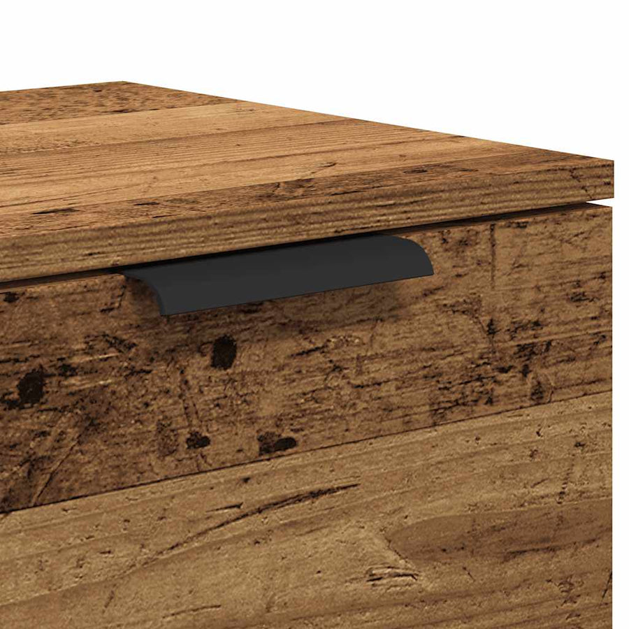 Tv-meubel 102x35x36,5 cm bewerkt hout oud houtkleurig