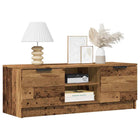 Tv-meubel 102x35x36,5 cm bewerkt hout oud houtkleurig