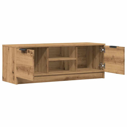 Tv-meubel 102x35x36,5 cm bewerkt hout artisanaal eikenkleur