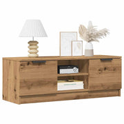 Tv-meubel 102x35x36,5 cm bewerkt hout eikenkleur