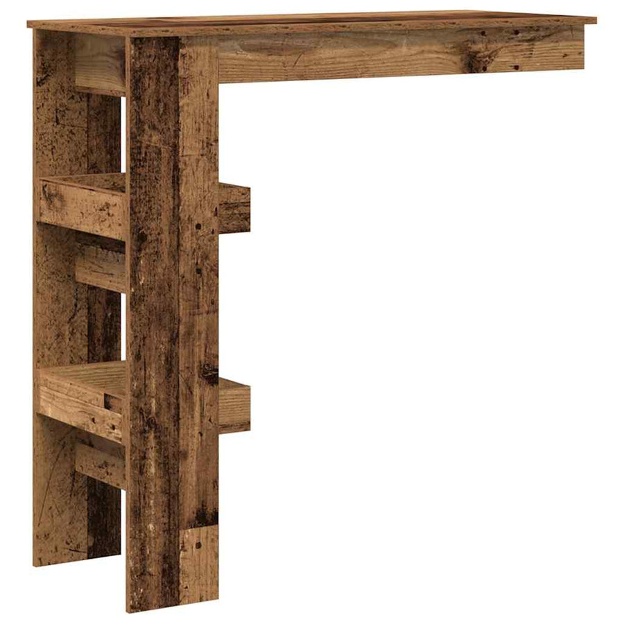 Bartafel wandgemonteerd 102x45x103,5 cm bewerkt hout oud hout