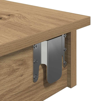 Bartafel wandgemonteerd 102x45x103,5 cm bewerkt hout artisanaal