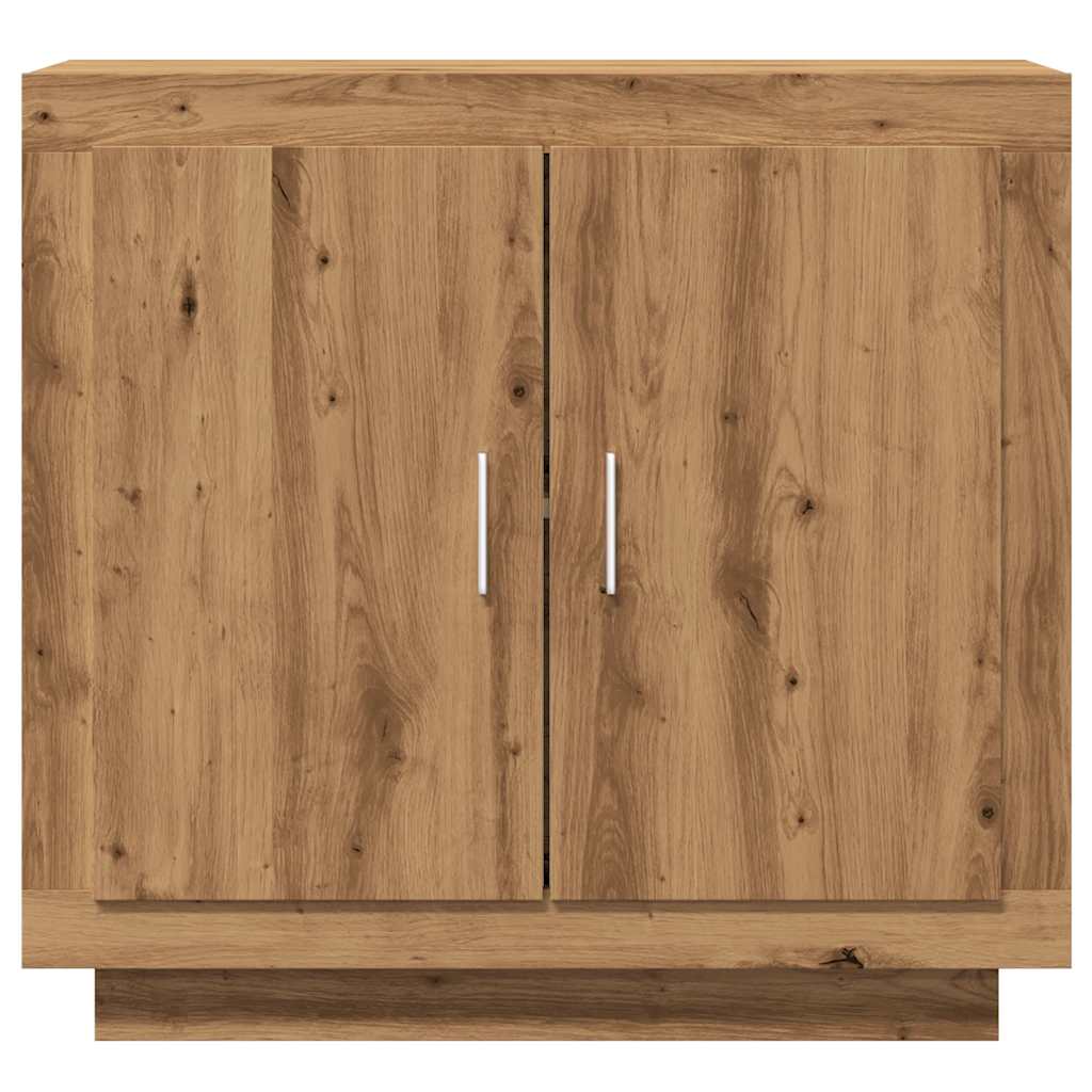 Dressoir 80x40x75 cm bewerkt hout artisanaal eikenkleur