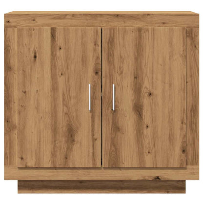 Dressoir 80x40x75 cm bewerkt hout artisanaal eikenkleur